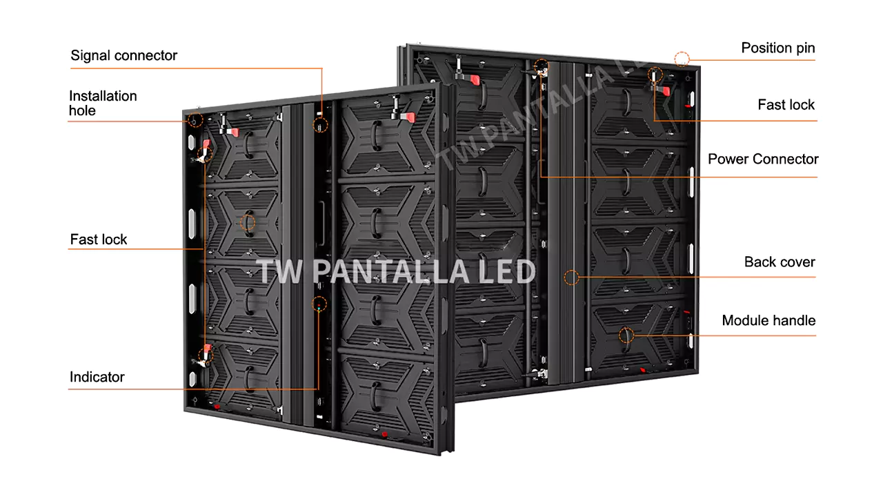 Aluminum profile cabinet cabinet of TWES1000 Series LED screen