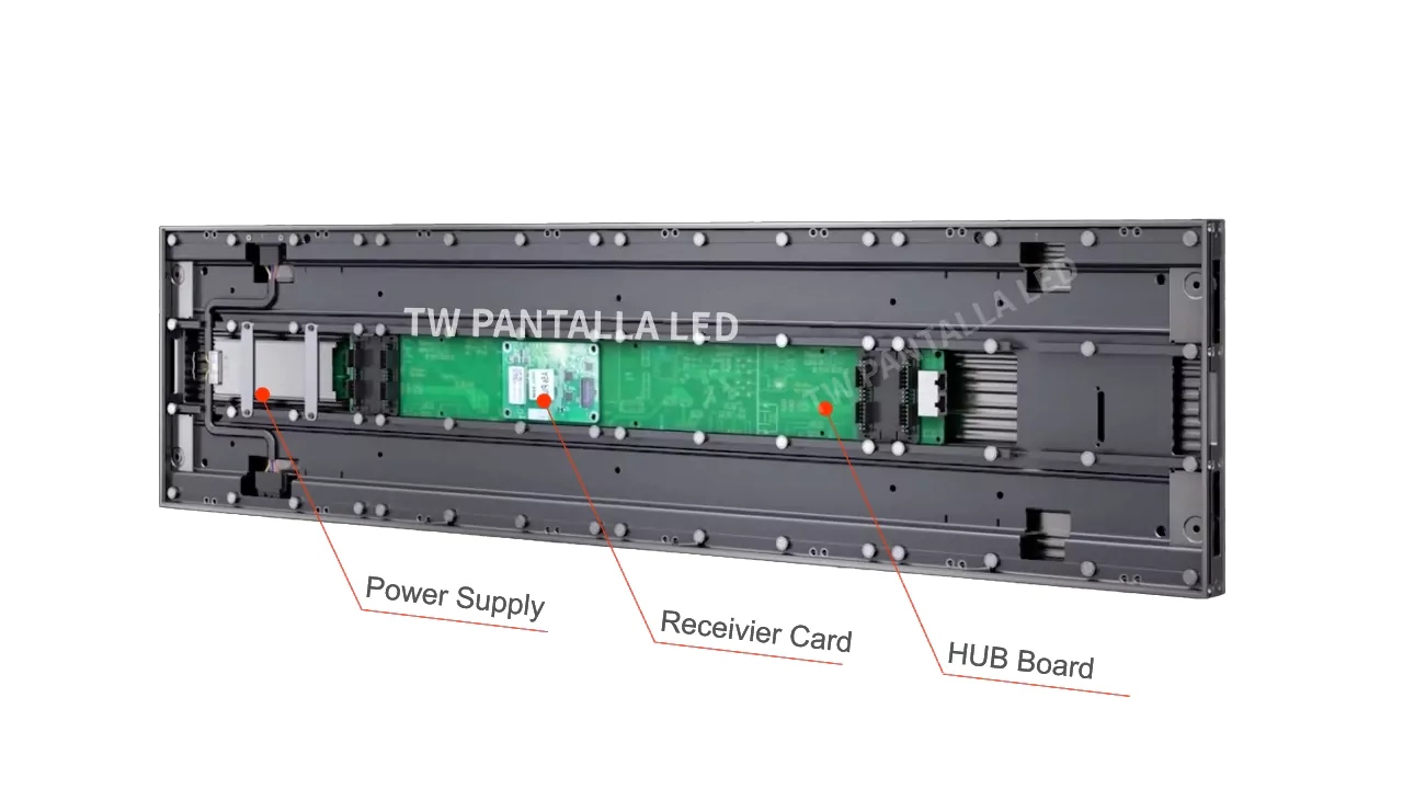 TW PANTALLA LED LED cabinet of double sided LED display