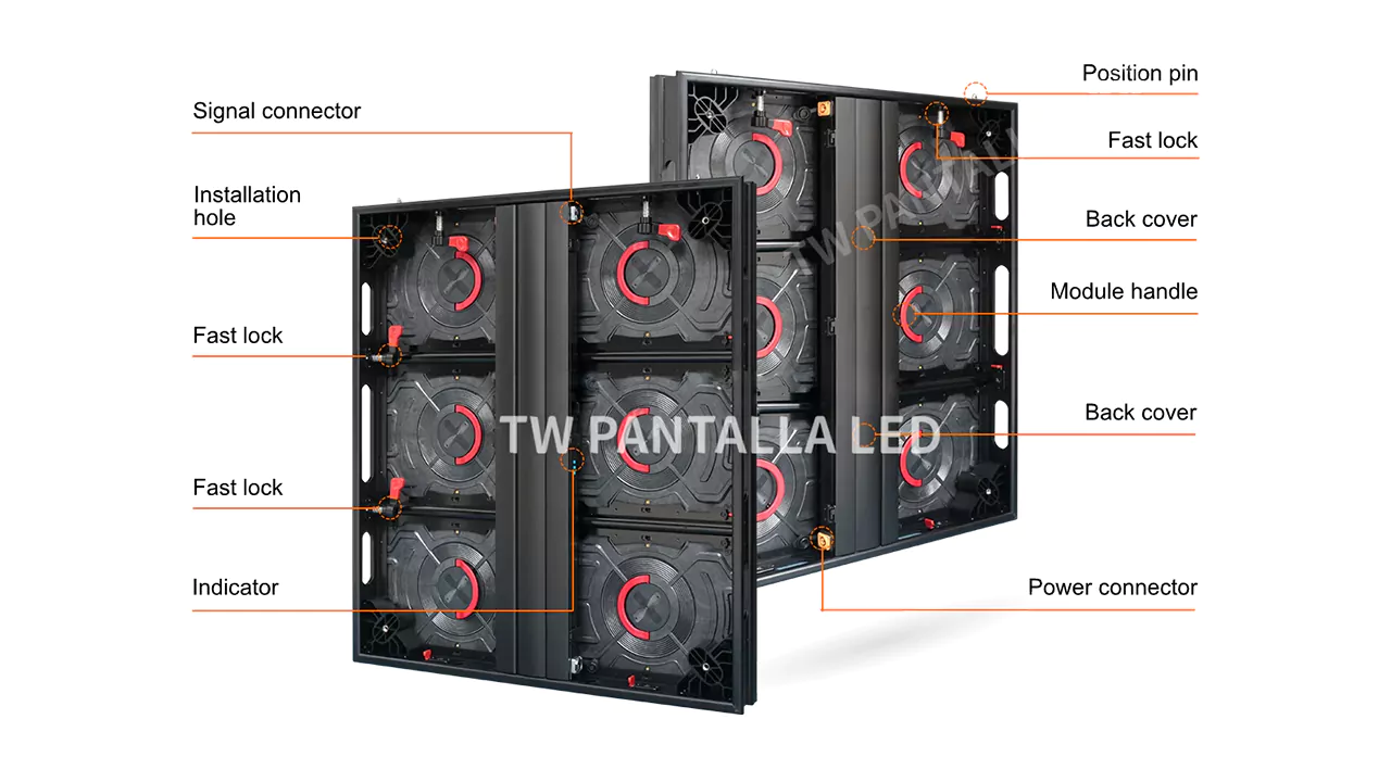 cabinet design of TWES800 Series LED display