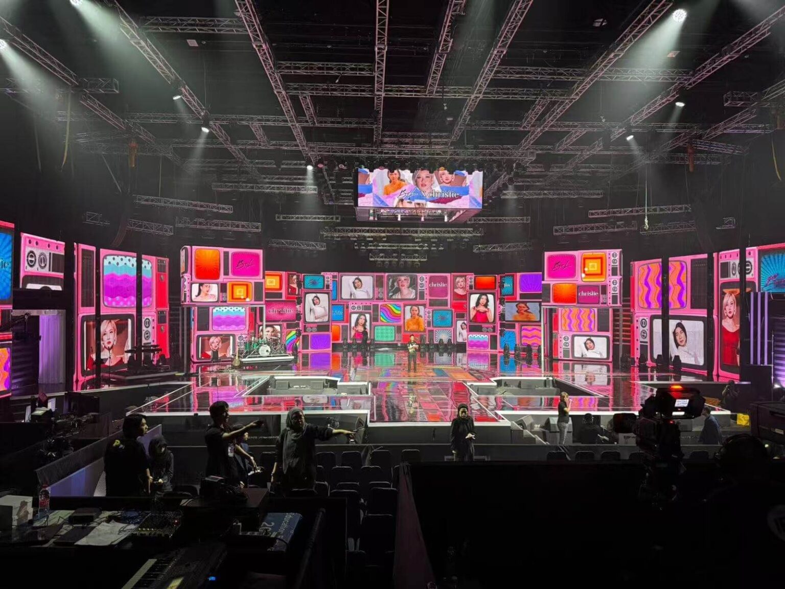 stage led screen concert backdrop multi panels
